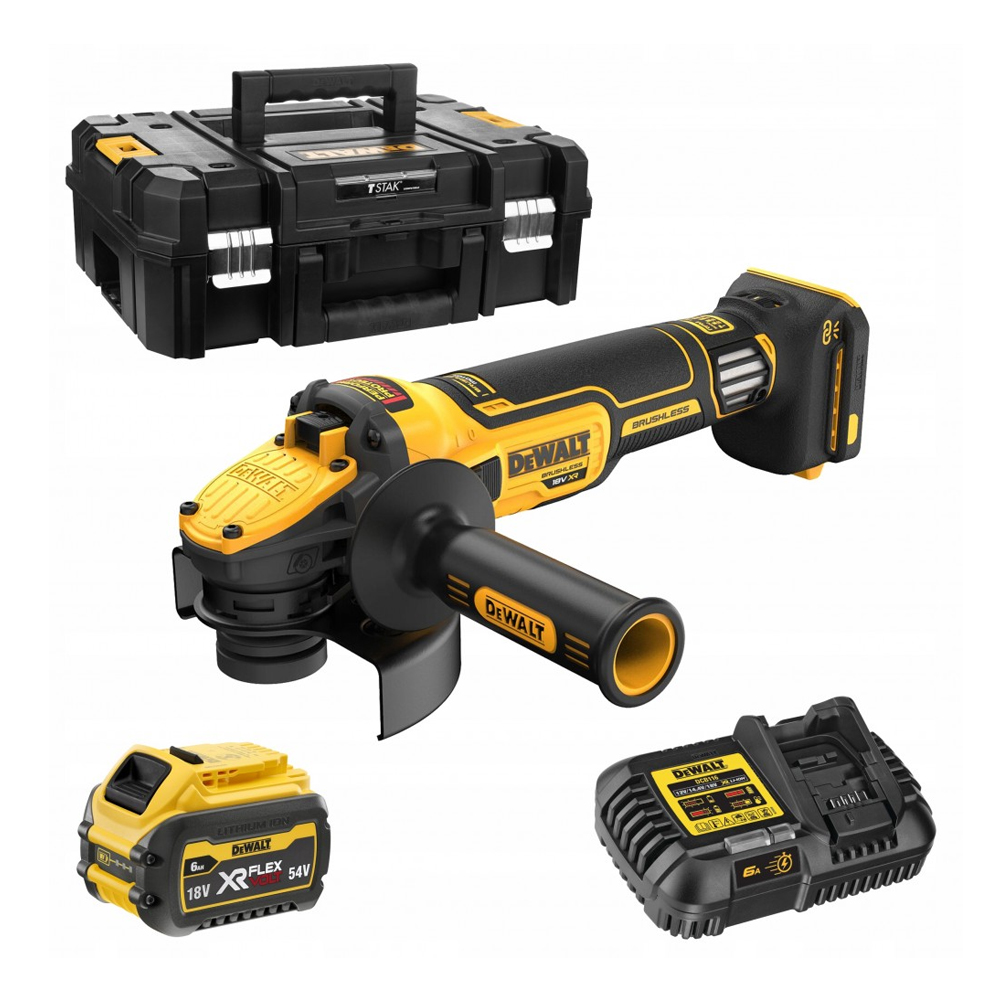 Углошлифовальная машина DeWALT DCG409VST1-QW (Электроинструмент DeWalt)